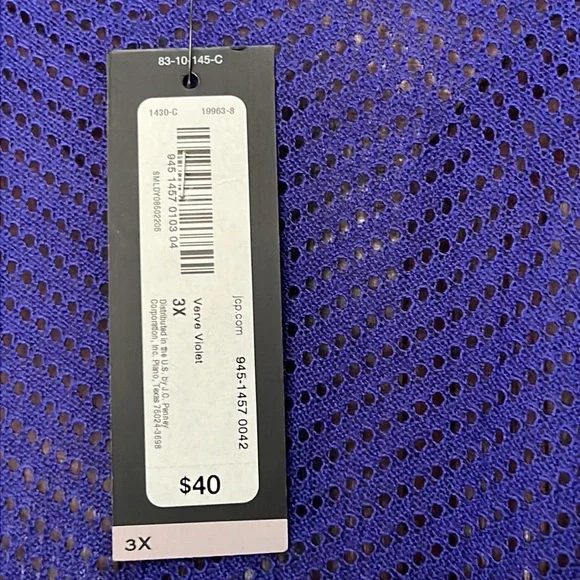 Worthington Woman NWT Violet Light Knit Open Cardigan - Picture 6 of 9